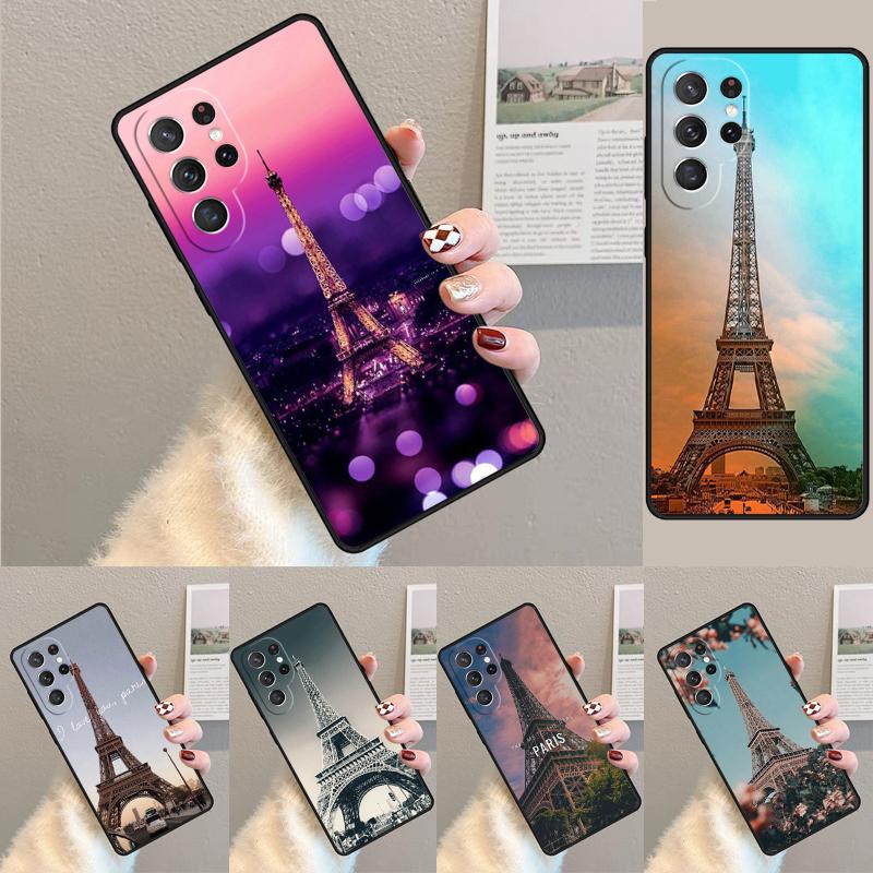 Love Paris Eiffel Tower France Silicone Phone Case For Samsung Galaxy Note 10 Pro S26 S25 S24 S23 S22 S21 Plus Ultra Capa Cover