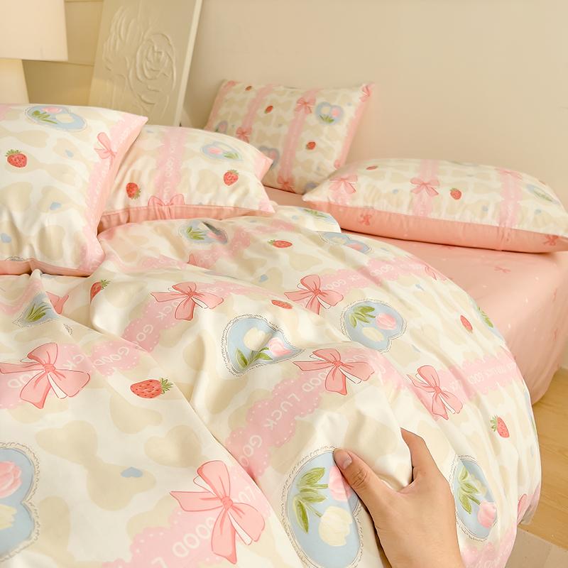 Duvet Cover Pastoral Style Quilt Cover 100% Cotton Comforter Cover Housse De Couette Soft Bed Cover (No Pillowcase)