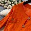 Herbst Winter Damen Marke Designer Laufsteg Partykleider Langarm Strickpullover Lang Maxi Pullover Robe