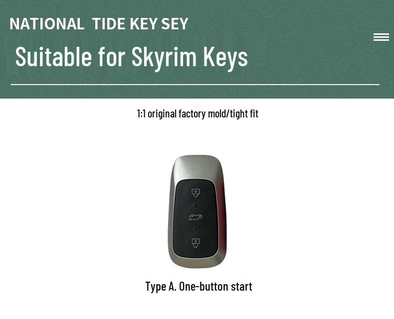 Skyworth ME5/ME7 Genuine Leather Car Key Case with Buckle for Men and Women (2021 Edition)