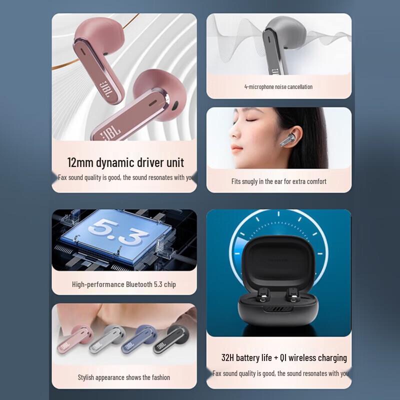 JBL LIVE FLEX Active Noise Cancelling Wireless Earbuds