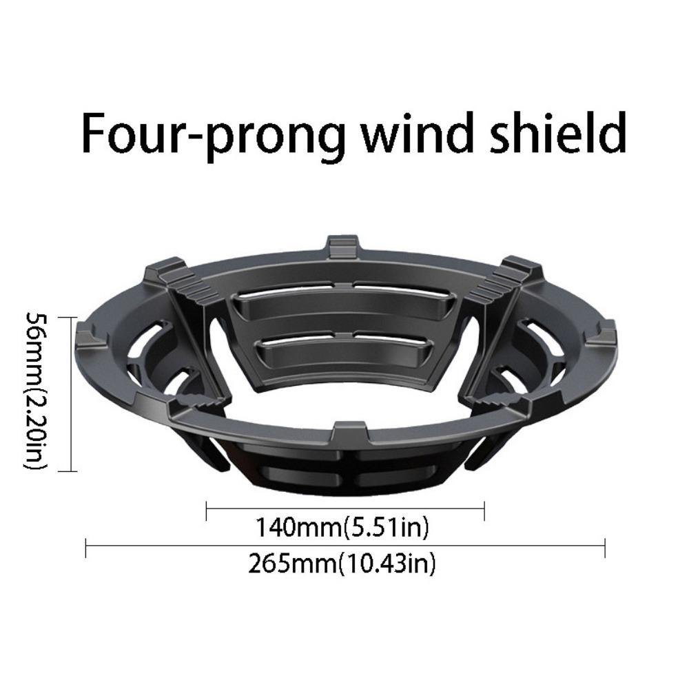 Black Color Wok Rings Cast Iron Pan Stand Wind Shield Cooker Support  Household Use
