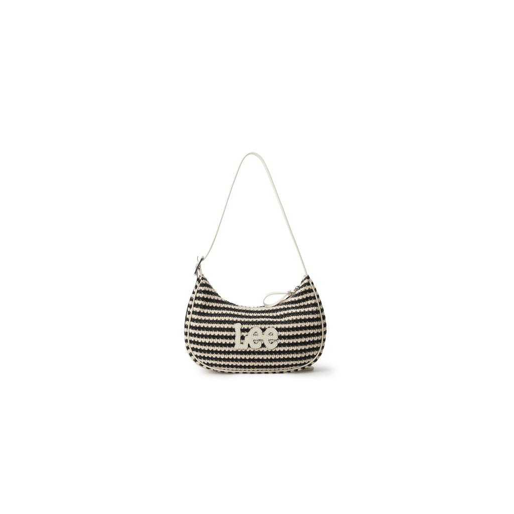New Lee Straw Woven Underarm Shoulder Bag Regular Women's Khaki & Blue & Black & White LE250126M-506