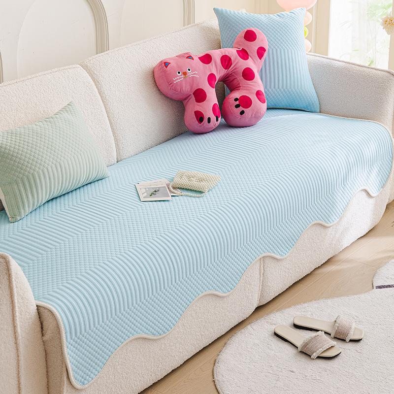 Small Fresh Sofa Seat Cushion Cool Summer Sofa Seat Cushion  New Fixed  New Sofa Cover