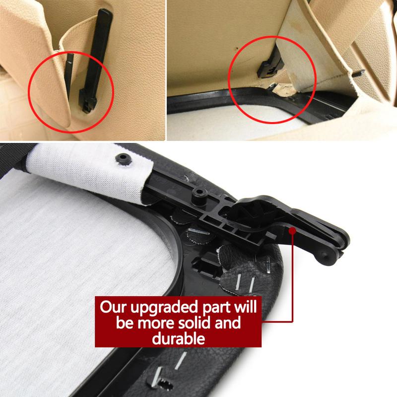 Car Left Right Seat Backrest Leather Storage Panel Cover Trim For BMW 5 5GT 7 Series F10 F11 F18 F07 F01 F02 520 523 525 530 730