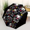 1pc Pet Animal Skull Cute Automatic Open/close, Heavy-Duty Iron Frame & 8-Rib Structure, Compact Folding Umbrella for Women/Men, All-Season Travel, Ha