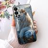 Phone Case For Infinix Hot 12 Cover Silicone Cute Cat Fashion Funny Painted Casing For Infinix X6817 X6817B
