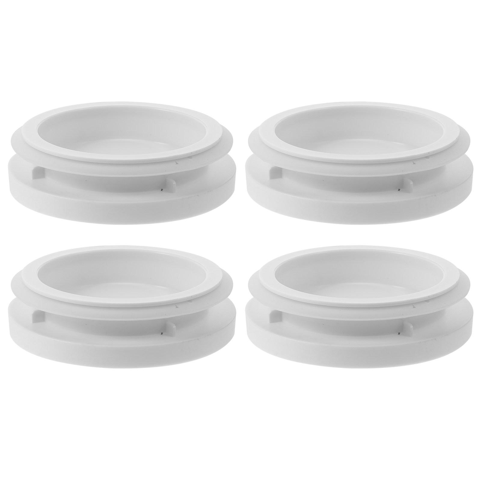 

4Pcs Reusable Plastic Jar Lid Airtight Seal for Glass Storage Jars Wide Mouth Kitchen Bottle Cover Dried Fruit Candy Tea Jam 10X10X2.6CM