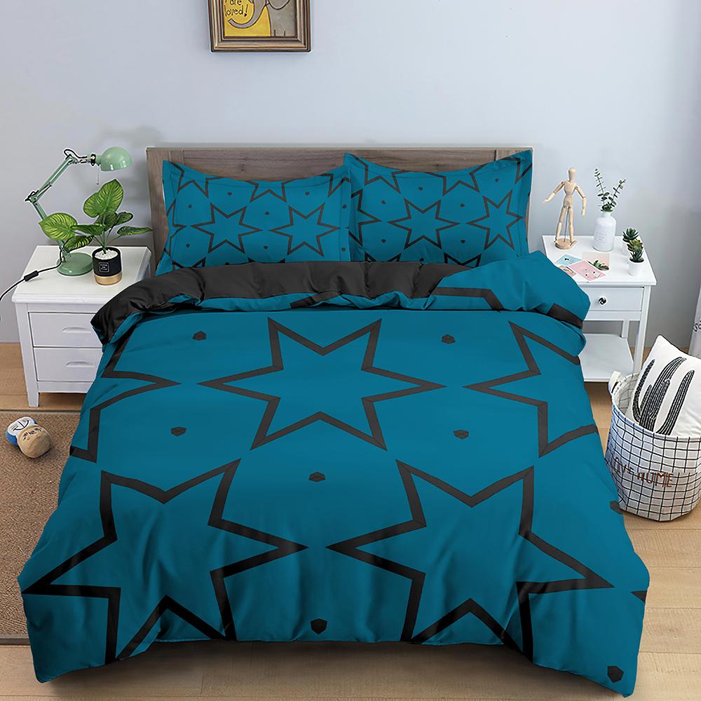 Nordic Geometric Duvet Cover Set Queen King Full Size Quilt Cover With Pillowcases Bedding Home Decor Multicolor Comforter Cover