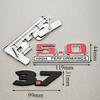 3D Metal Red Chrome 5.0 High Performance 3.7 Logo Car Rear Trunk Stickers Front S8Grille Badge Emblem For Ford Mustang Accessories