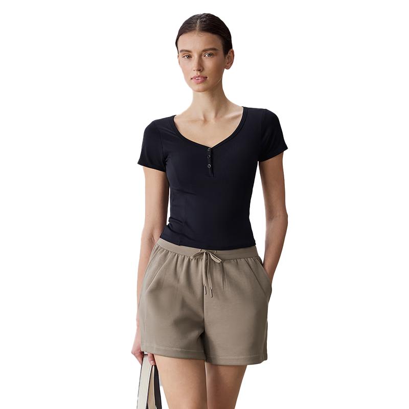 

Gigt Women s Short Sleeve Yoga & Fitness Top with Chest Pad S