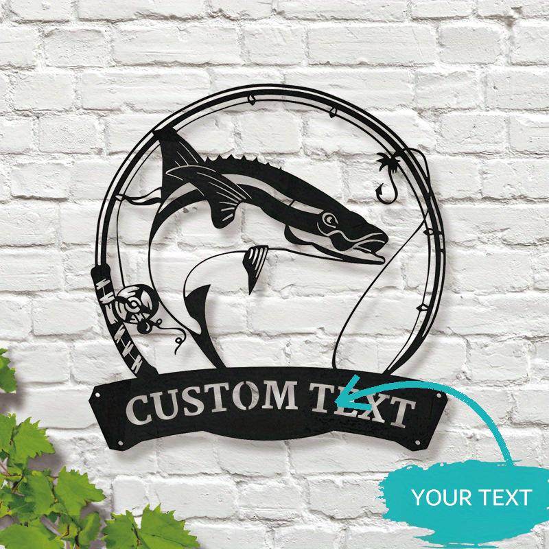 

Custom Cobia Fish Metal Wall Art Outdoor Decor for Home Bar Cafe Garage Hanging Sign