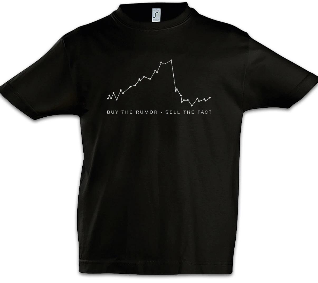 Buy The Rumor Sell The Fact Kids Boys T-Shirt Investment Banker Trader Day 140