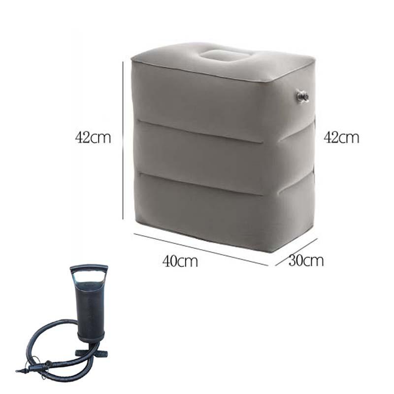 Travel Inflatable Three-layer Foot Pillow Adjustable Inflatable Footrest Sleep Sit Long-distance Train Car Foot Rest Footstool