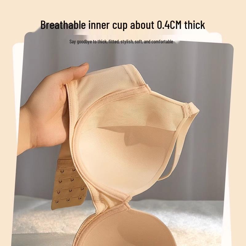 Übergröße Nahtloser Leichter Lift Bügel-BH - Vollschale, Seitliche Push-Funktion für kleineren Look