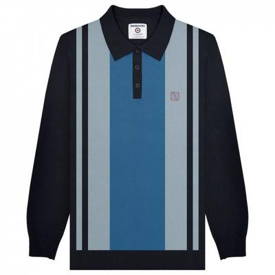 Mens AW24 Vintage Paneled Long-Sleeved Polo Shirt