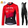 Winter Cycling Suit Long Sleeves Overalls Trousers Road Mountain Bike Outdoor Riding Winter Fleece Warm Cycling Suit