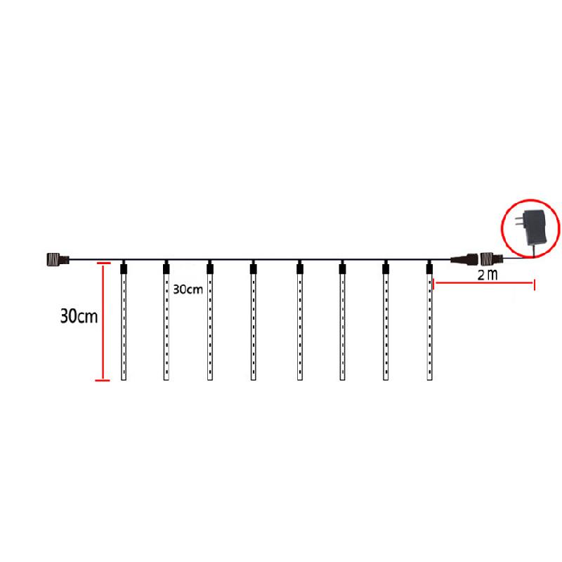 Led Lights Meteor Shower Rain Tree Outdoor String Light Garden Party