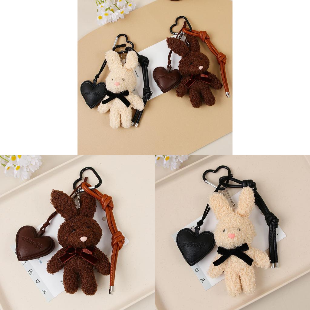 Miu Style Plush Bunny Keychain For Bags And Backpacks Cute Cartoon Gift
