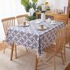 Tablecloth Polyester Cotton Fringed Printed Leaves Rectangular Dining Table Cloth Coffee Table Tablecloth Cover Towel Small Fresh