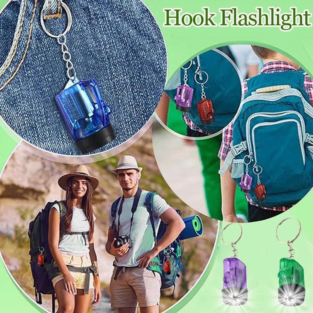 1-6 PCS Mini LED Keychain Light Pocket-sized Mini Flashlight Small Torch Portable Keychain Flashlight Pendant