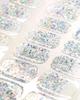 Gel Toe Nail Art Stickers - Semi-Cured UV Lamp Foot Nail Polish Stickers