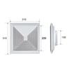 ABS Square Diffuser Air Conditioner Snap In Spring Panel
