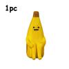 3pcs/2pcs/1pc Anxious Banana 3D Printed Figurines | Durable PLA Material, Creative Decor for Home, Office, and Car