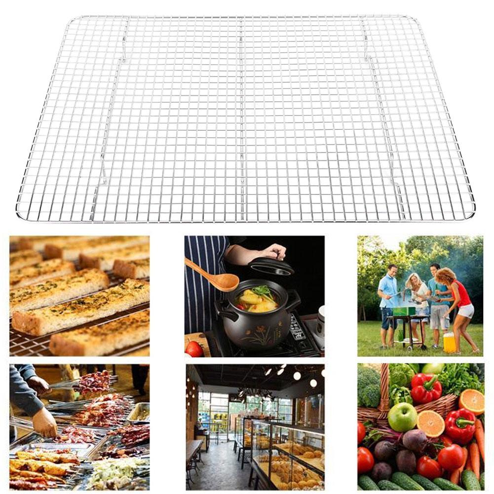 Stainless Steel Roasting Cooling Rack Grid RustProof Draining Rack Tray for Cooking Baking BBQ