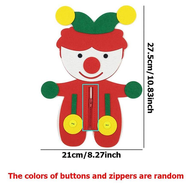 Children Diy Button Early Education Children Toys Montessori Teaching AIDS To Learn Non-woven Fabric Button Up Toy Supplies
