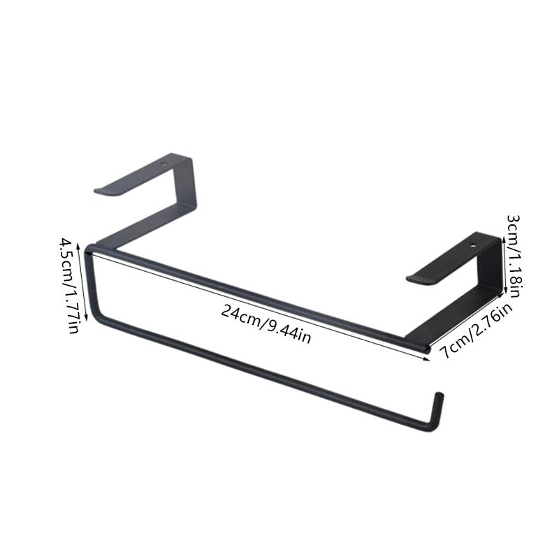 Paper Roll Holder Towel Rack Bathroom No Punching Storage Rack Kitchen Supplies Nail Free Storage Rack
