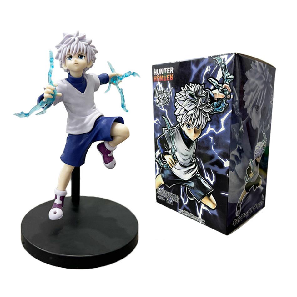 14-23cm Hunter x Hunter Chrollo Lucilfer Figura de Anime Trupe Fantasma Hisoka Figura de Ação Killua Zoldyck Kurapika Modelo Brinquedos