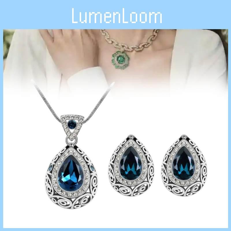 Fashion Crystal Jewelry Set With Alloy Craftsmanship For Casual Wear And Special Occasions