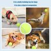 3 Stück Hunde Tennisball Kausicheres Spielzeug Naturkautschuk Apportierball Hüpfendes Interaktives Haustierspielzeug für Aggressive Kauer