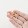 20pcs/lot 5mm 14K 18K Gold Color Plated Clover Beads Caps Tassel End Stopper Beads for DIY Jewelry Making Findings Supplies