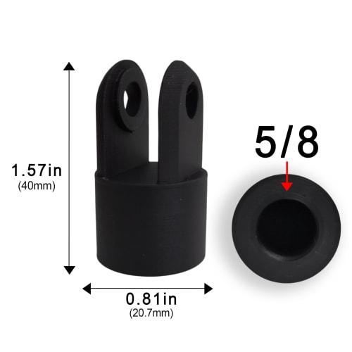 NemRily for Quadcast, QuadCastS, and DuoCast Mount Adapter, Microphone Arm Adapter, and Microphone Stand Adapter (Black, 5/8 inch Compatible)