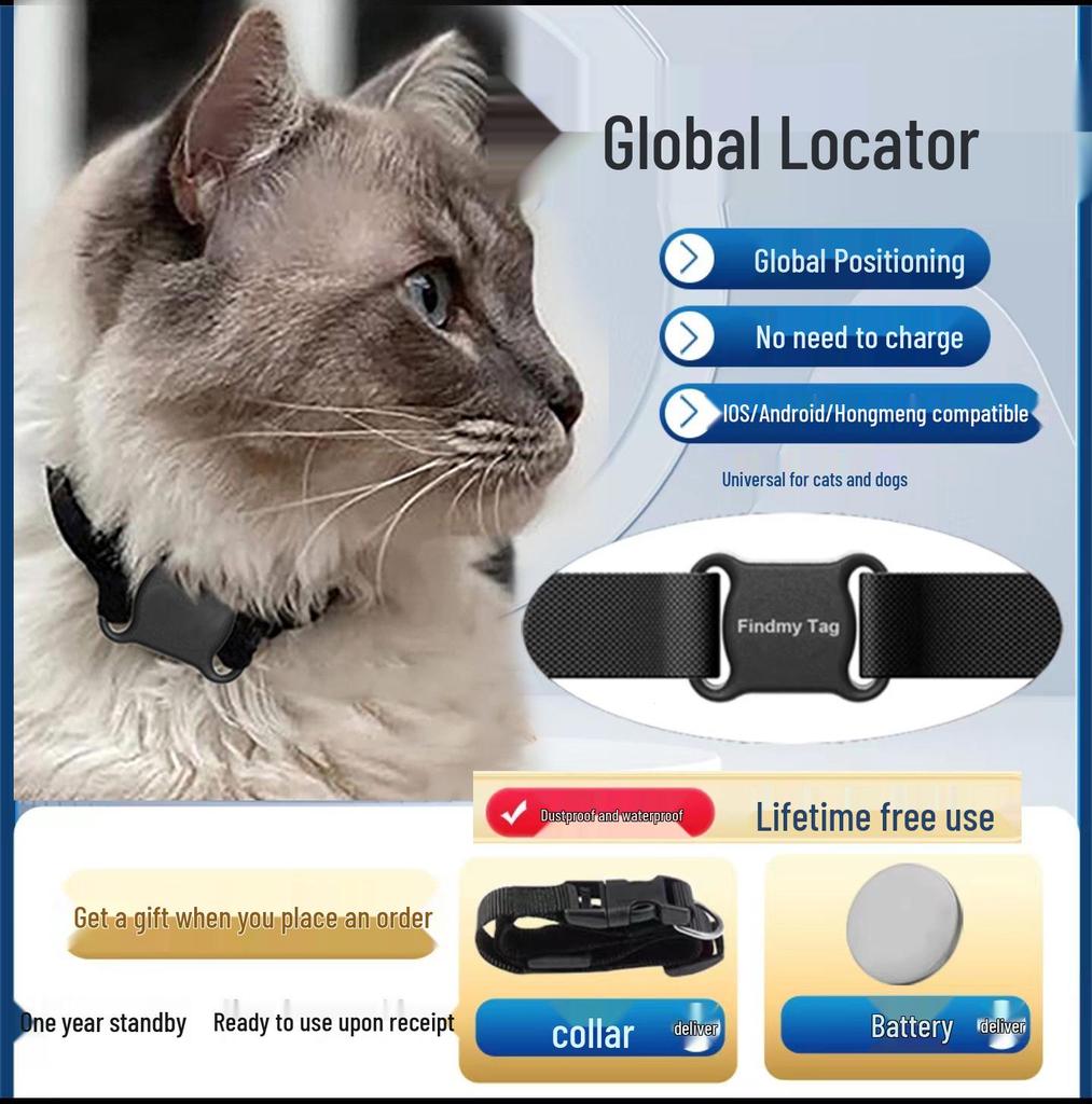 Universal Smart GPS Pet Tracker for iOS/Android - Anti-Lost Locator