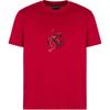SS25 Snake Year Limited Edition Solid Color Snake Embroidery Fitted Short Sleeve Round Neck T-Shirt Men Tops Red EM001702-AF10017-U5078