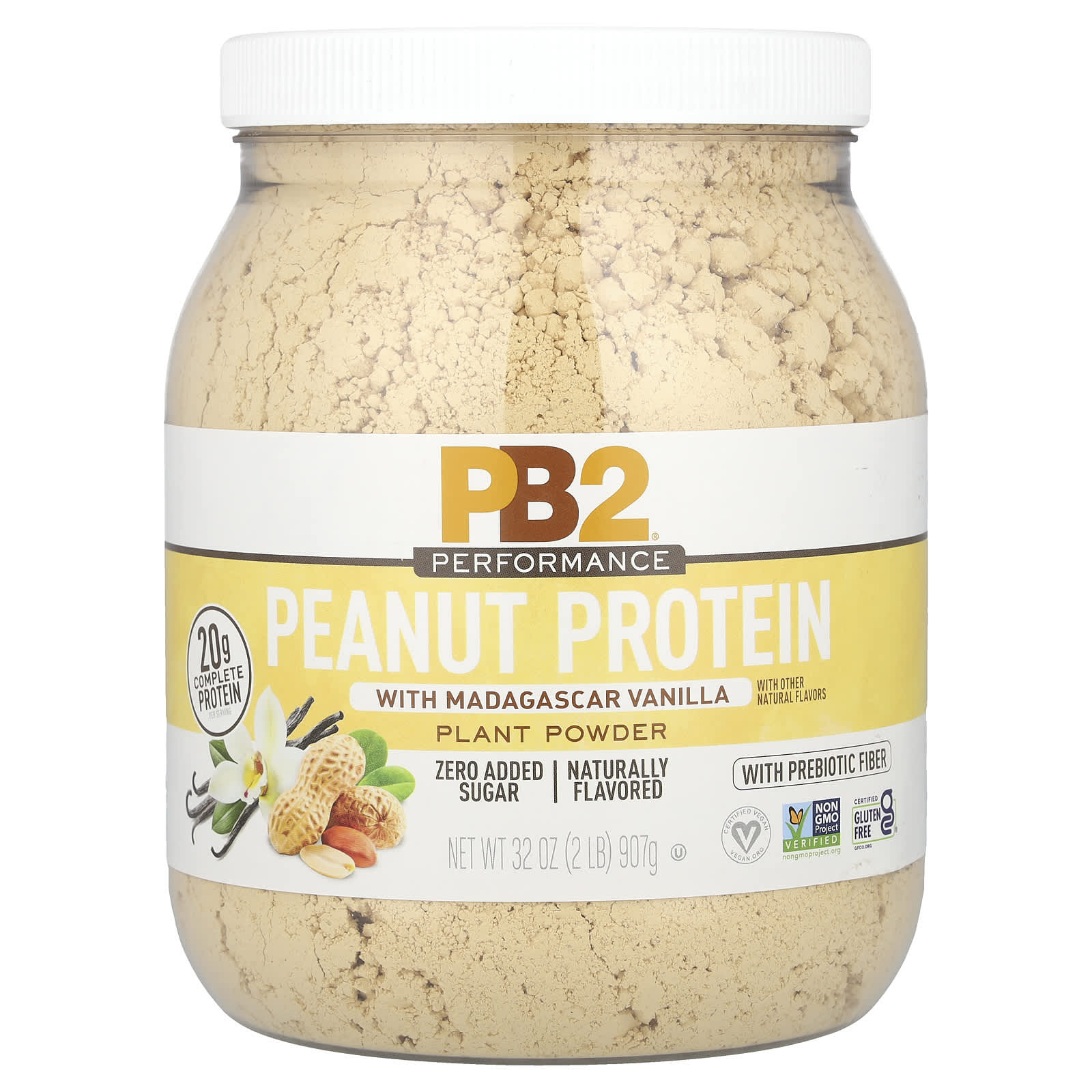 

PB2 Foods, Performance, Peanut Protein, with Madagascar Vanilla, 2 lb (907 g)