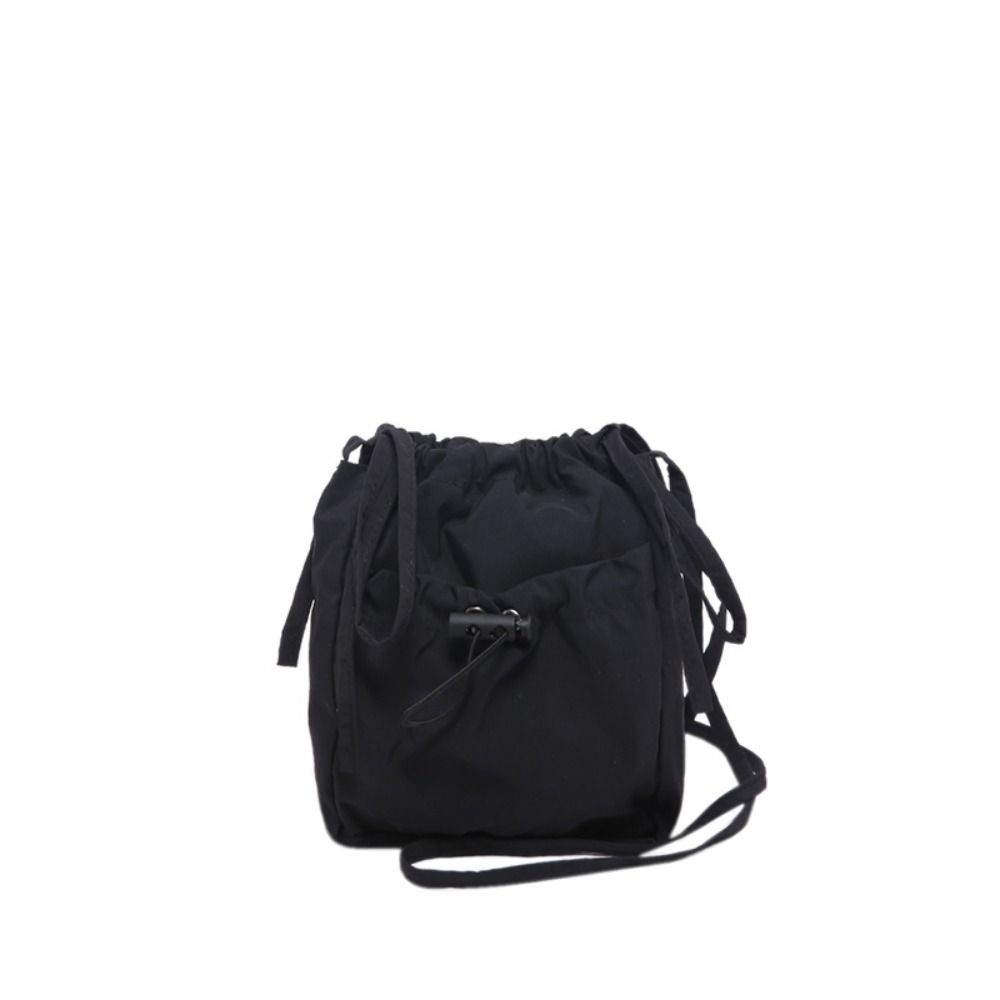 Fashion Women Shoulder Bag Simple Versatile Drawstring Crossbody Bag Reusable Creative Tote Bags Cell Phone Purse Pouch