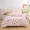 3Pcs Love Heart Duvet Cover Set Romance Queen King Size Bedding Set Zipper Quilt Cover and 2 Pillowcase Soft Skin-friendly