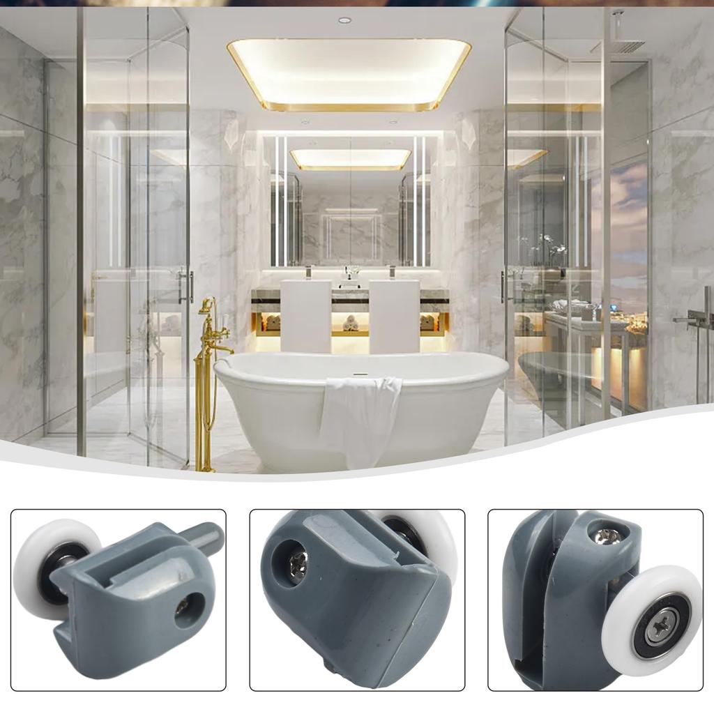 High Quality Hot Sale 100% Brand New Shower Screen Door Rollers Pulleys Easy Glide Collision Block Lower Rollers