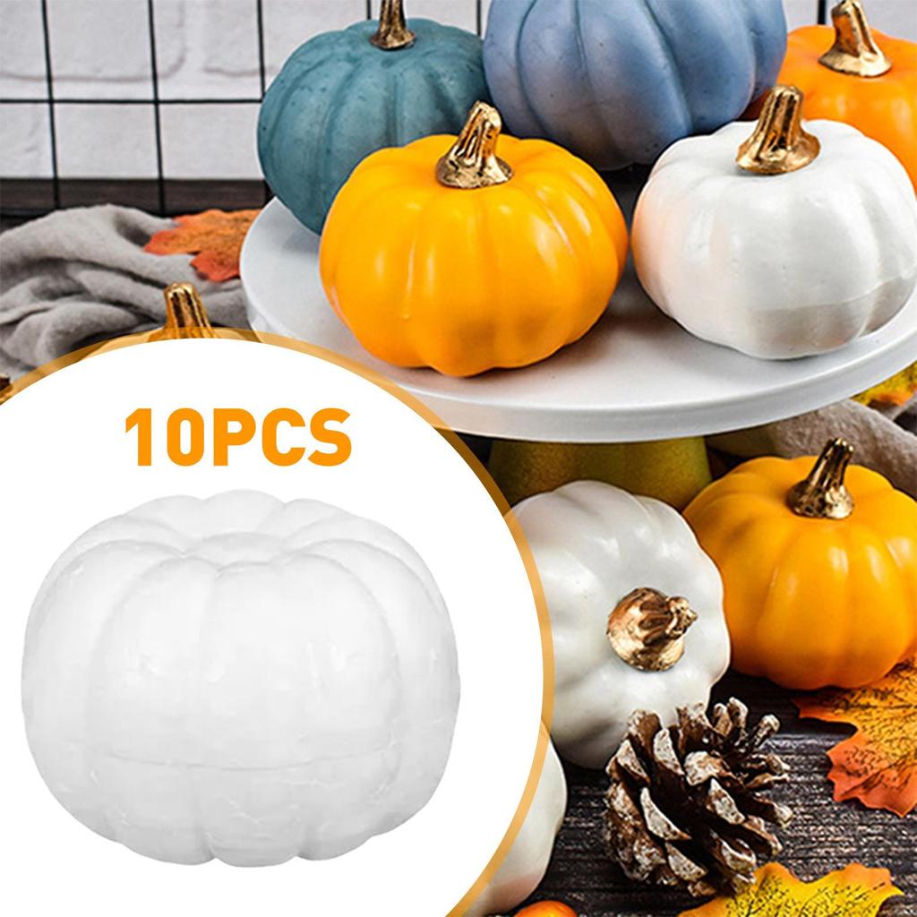 10 Foam Pumpkins for Halloween Crafts And Decorations