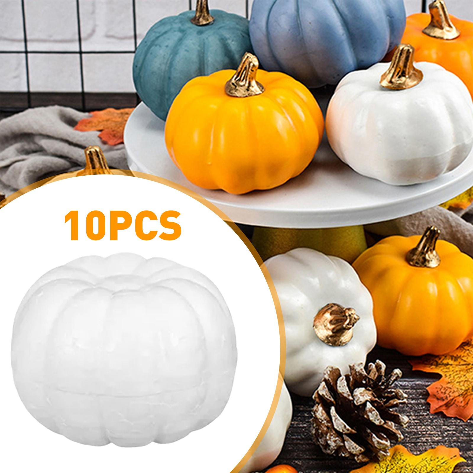 10 Foam Pumpkins for Halloween Crafts And Decorations 6CM