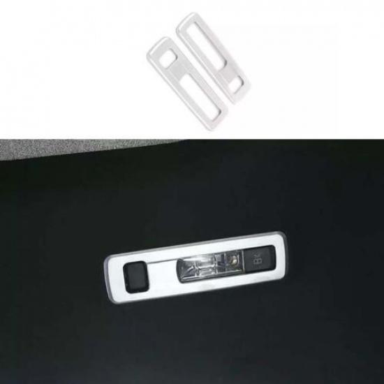 Car Rear Reading Light Frame 19-22 Matte Silver Cover Trim For Benz A-Class CLA