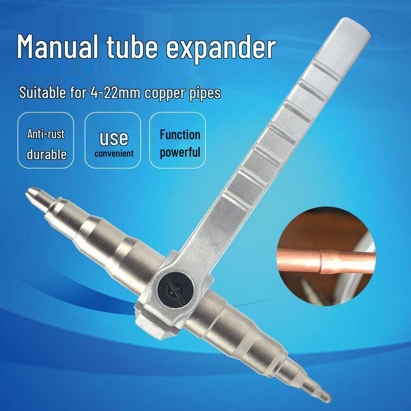 10-Piece Copper Tube Expander Set with Cutter, Flaring, and Seven-Hole Riveting Tools