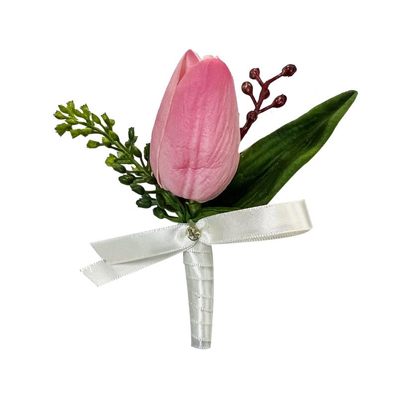 Children's Tuxedo Suit with Flower Corsage & Necklace - Wedding and Performance Accessories