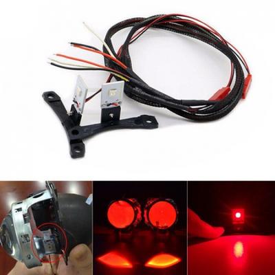Paar Rote Dämon Teufelsaugen LED Licht Dekoration für Auto Projektor Scheinwerfer Umbau