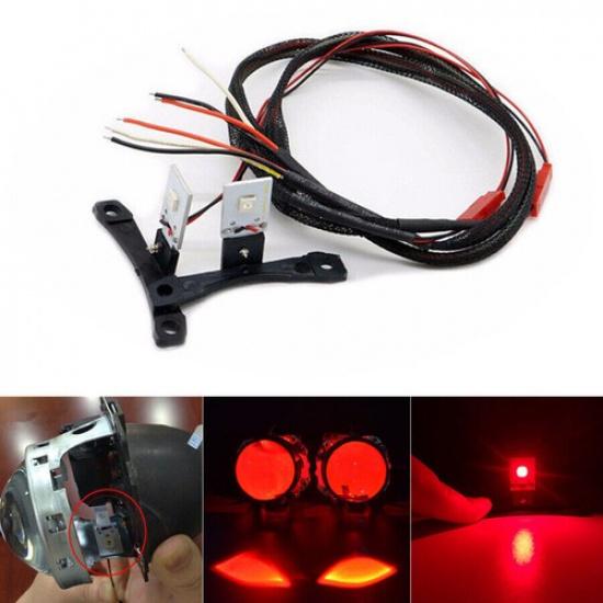 

Pair Red Demon Devil Eyes LED Light Decoration for Car Projector Headlight Refit
