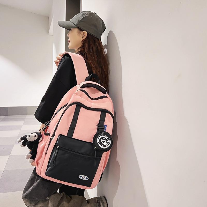 Japanese Trendy Brand Ins Backpack Versatile Casual Trendy Cool Men's Backpack Fashion Student Couple Large-capacity Schoolbag
